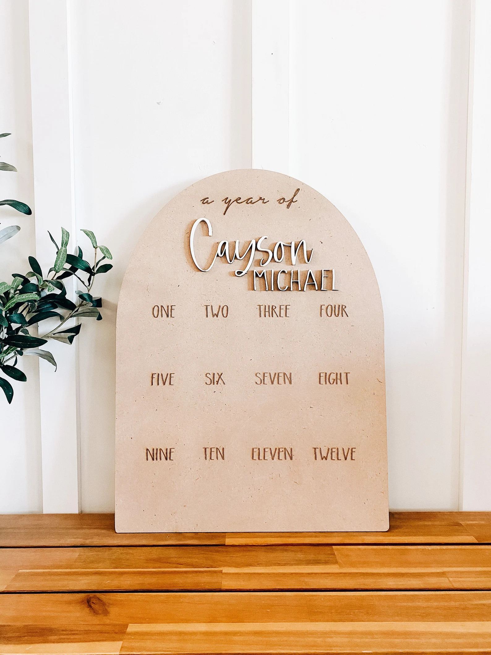 A Year of First Birthday Sign  Laser Engraved/laser Cut First | Etsy | Etsy (US)