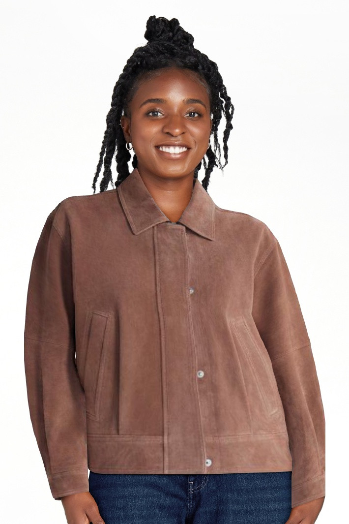 Scoop Women\u2019s and Women\u2019s Plus Cropped Suede Jacket, Sizes XS-4X | Walmart (US)