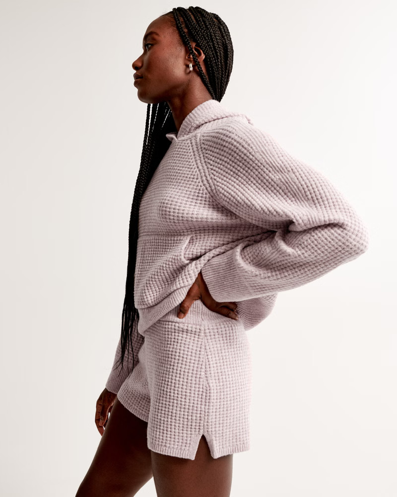 Women's Lounge Waffle Sweater Short | Women's | Abercrombie.com | Abercrombie & Fitch (US)