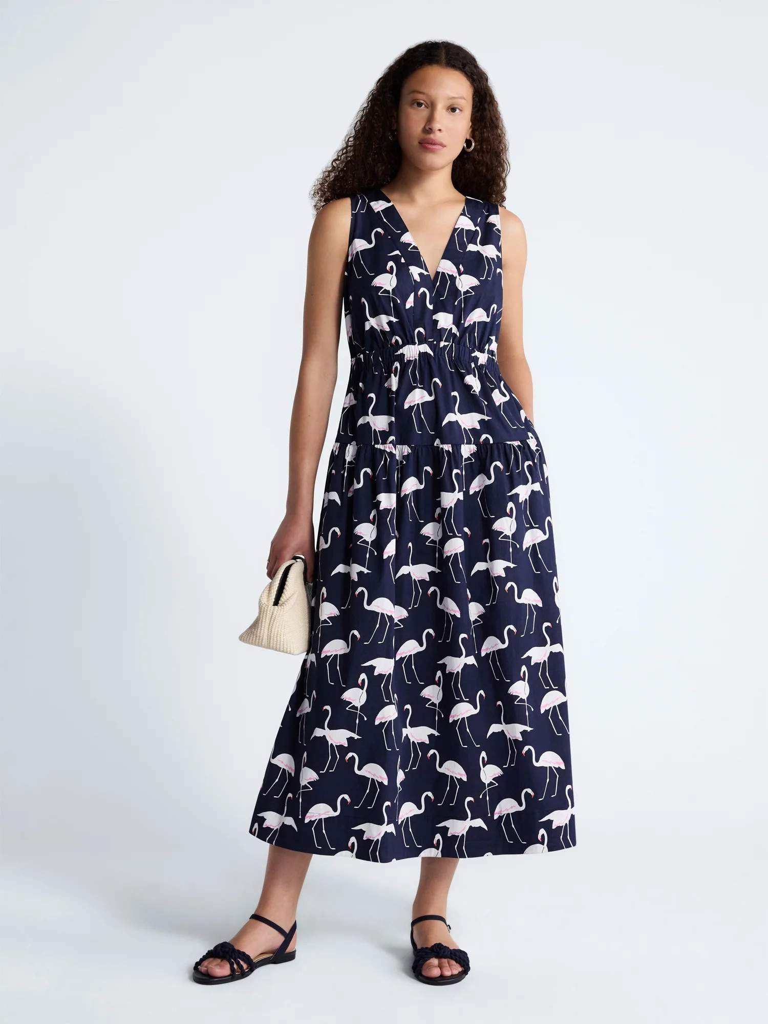 Free Assembly Women's Sleeveless V-Neck Maxi Dress, Sizes XS-XXL | Walmart (US)