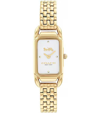 COACH Women's Cadie Quartz Analog Gold Bracelet Watch | Dillard's | Dillard's