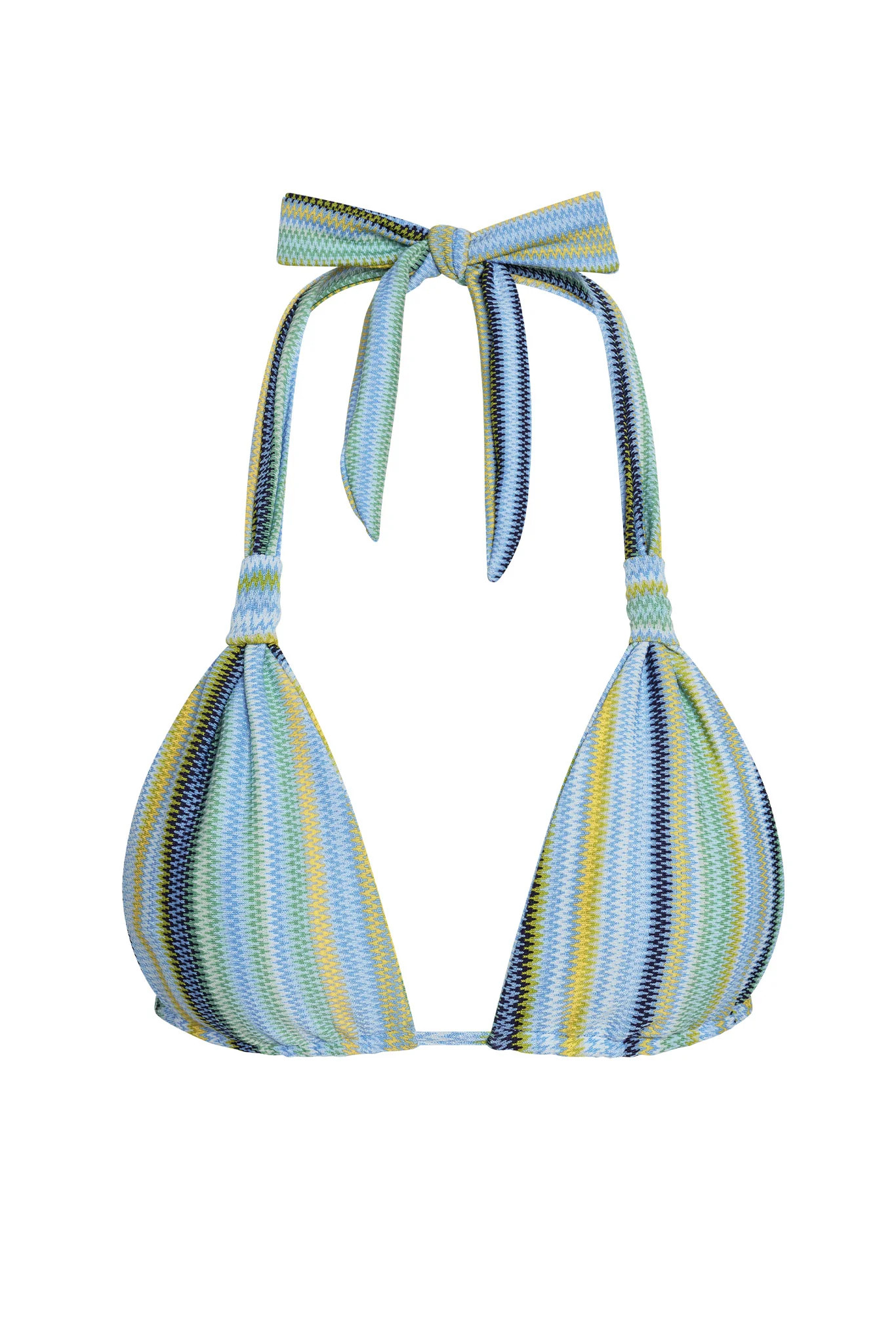 Tulum Top - Sardinia Stripe Azure | Monday Swimwear