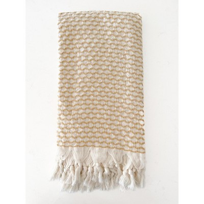 Beach Wave Yellow Cotton Beach Towel - Anaya | Target