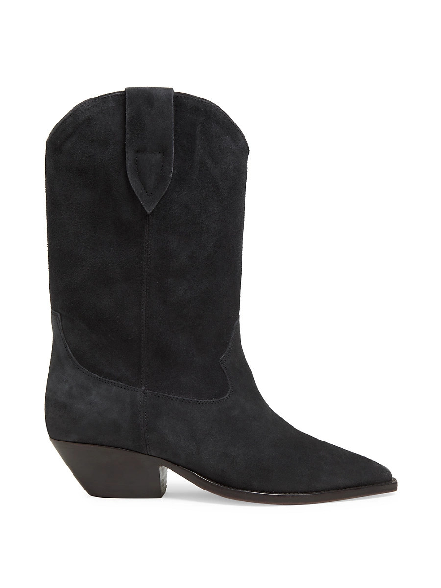 Women's Duerto 35MM Suede Cowboy Boots - Black - Size 6 | Saks Fifth Avenue