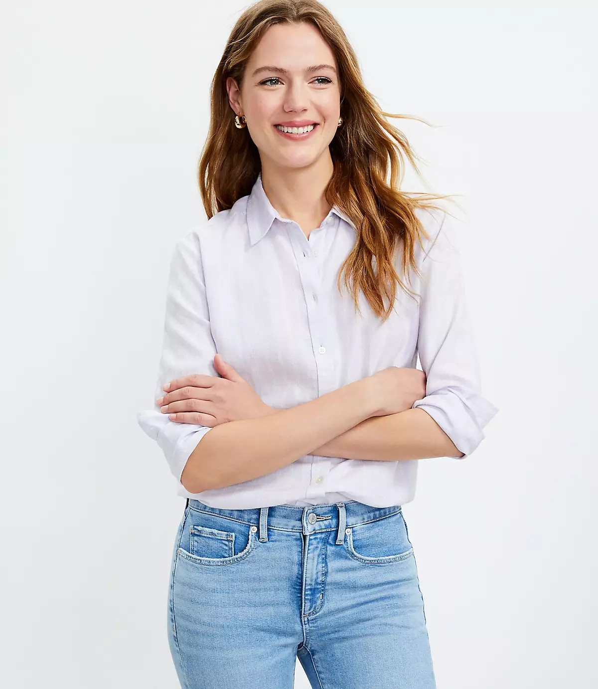 Striped Everyday Shirt | LOFT | LOFT