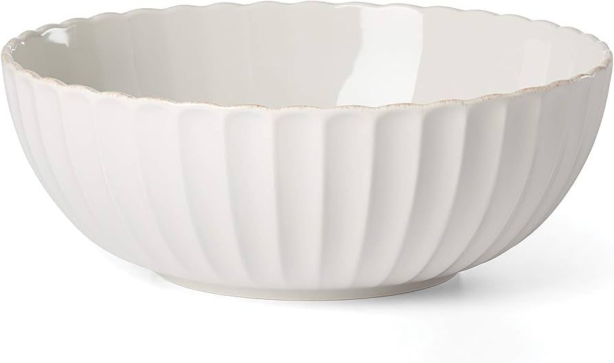 Lenox French Perle Scallop Serving Bowl, 3.60 LB, White | Amazon (US)