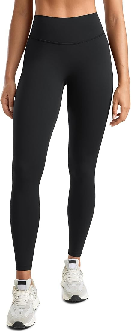 Womens High Waisted Lounge Yoga Legging 25" Butt Lifting Workout No Front Seam Tummy Control Gym ... | Amazon (US)