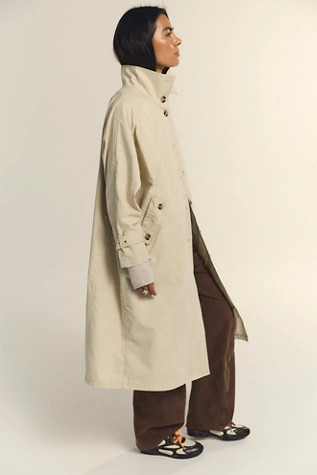 We The Free Drop Down Washed Funnel-Neck Trench | Free People (Global - UK&FR Excluded)