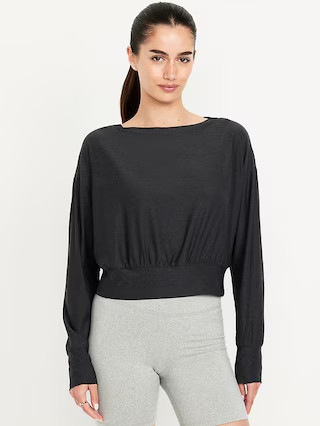 CloudMotion Boat-Neck Top | Old Navy (US)