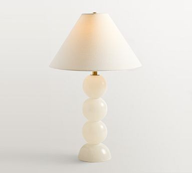 Ela Alabaster Stacked Table Lamp (22") | Pottery Barn (US)