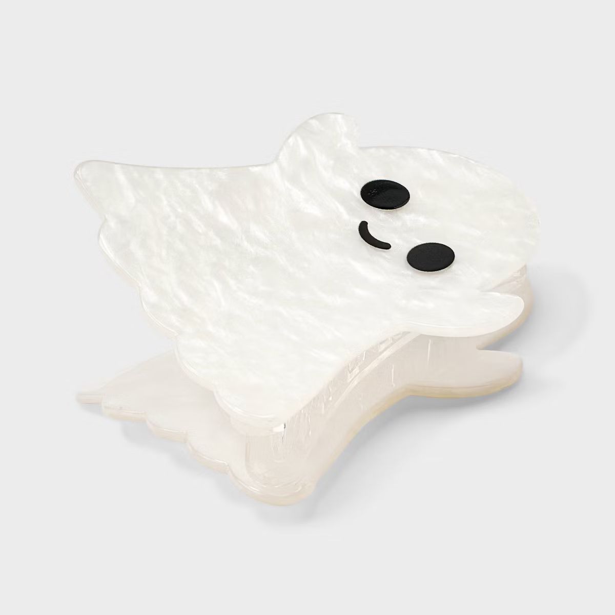 Halloween Pearl Ghost Claw Hair Clip - White | Target