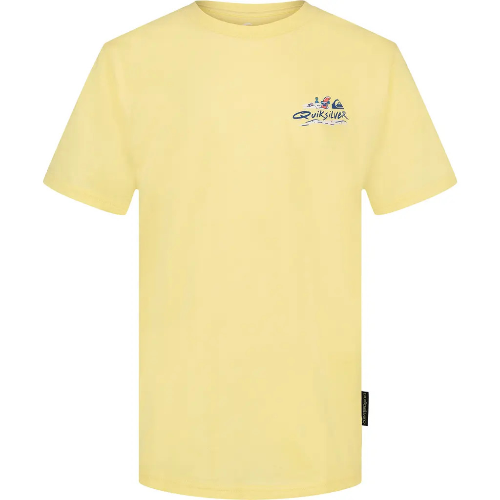 Quiksilver Kids' Paradise Logo Graphic Tee in Mellow Yellow at Nordstrom, Size Xl | Nordstrom