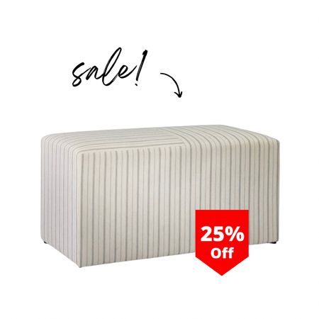 Such a great ottoman for extra seating in a living space in front of a coffee table or fireplace, under a console table or at the end of a queen or twin size bed.

Target sale, ottomans, coastal home decor, coastal home items, ottoman, stripe ottoman, living room furniture, furniture sale, benches

#LTKhome #LTKsalealert
