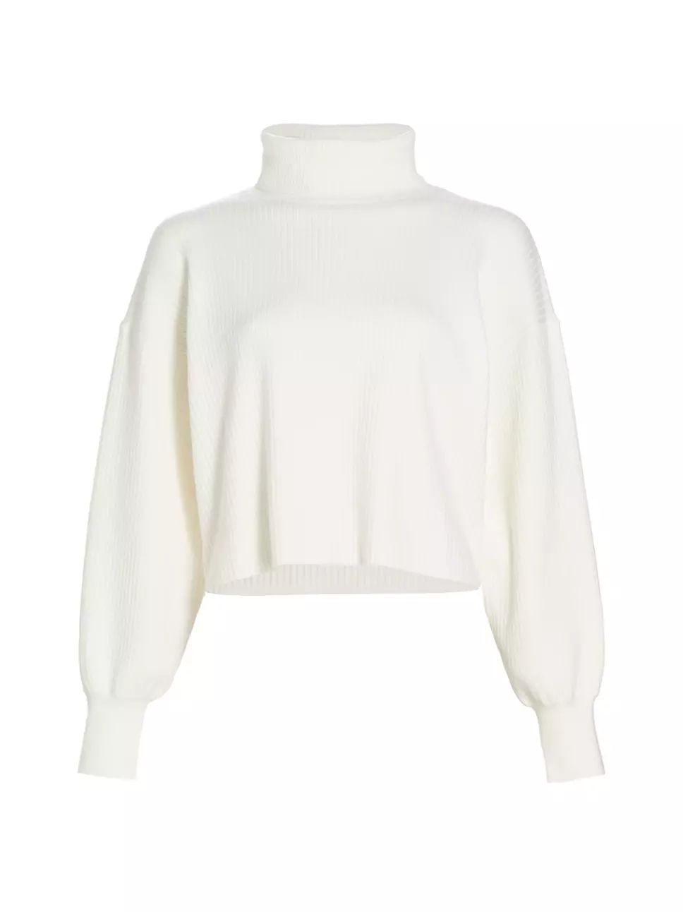 Rib-Knit Cropped Sweater | Saks Fifth Avenue