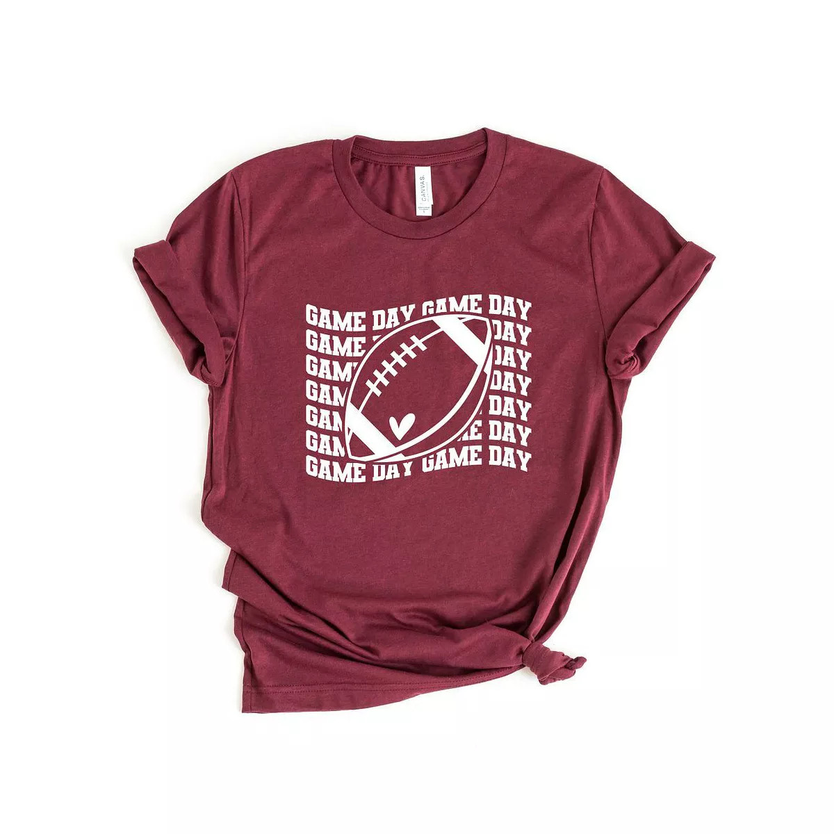 Simply Sage Market Women's Football Game Day Stacked Wavy Short Sleeve Graphic Tee | Target
