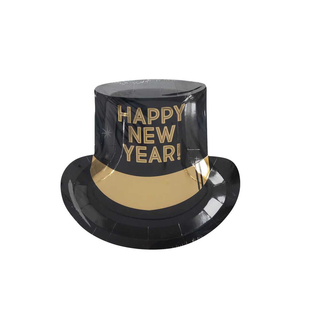 Happy New Year Hat Shaped Paper Plate | My Mind's Eye