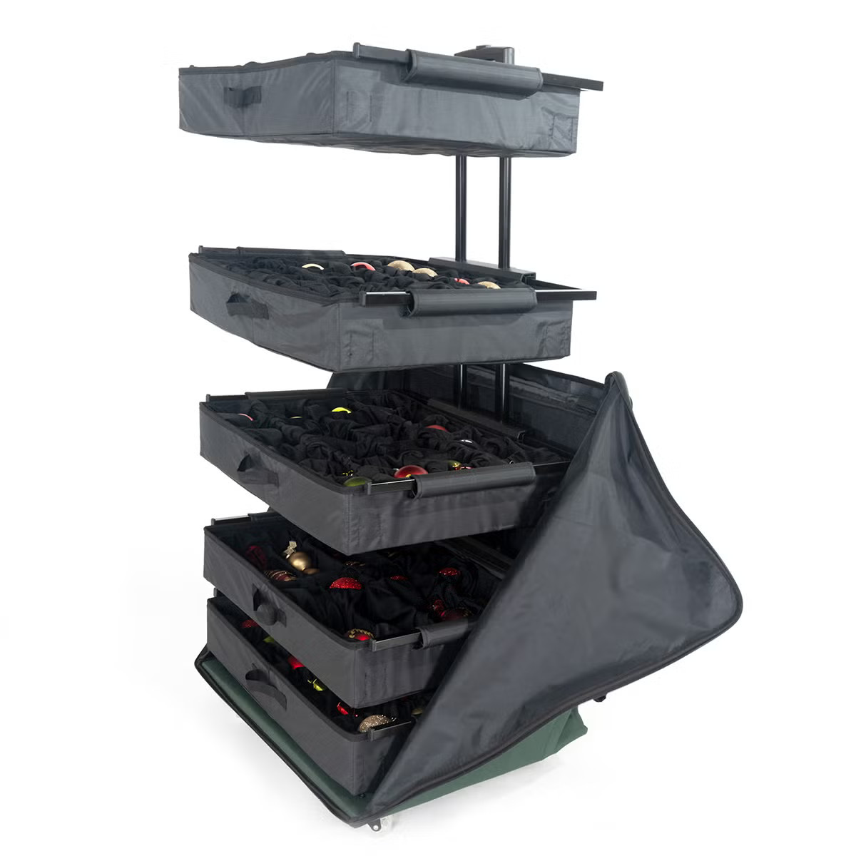 TreeKeeper Telescoping Ornament Storage Box with Adjustable Dividers | The Container Store