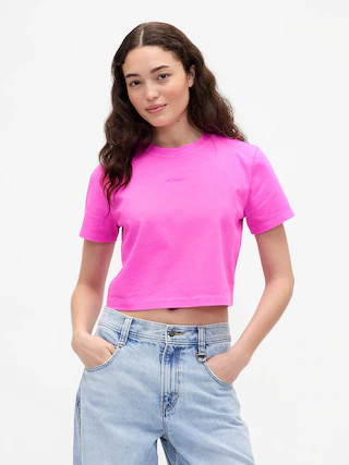 Gap × BÉIS Organic Cotton VintageSoft Crop Graphic T-Shirt | Gap (US)