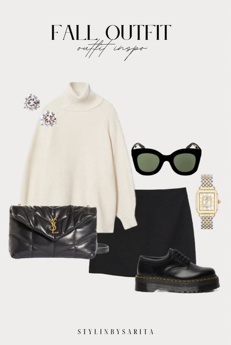 fall outfit inspo, cashmere sweater, cashmere sweater outfits, skirt outfit, trendy outfits for fall, fall fashion finds, doc martens, ysl bag, fall outfits 

#LTKFind #LTKunder50 #LTKstyletip