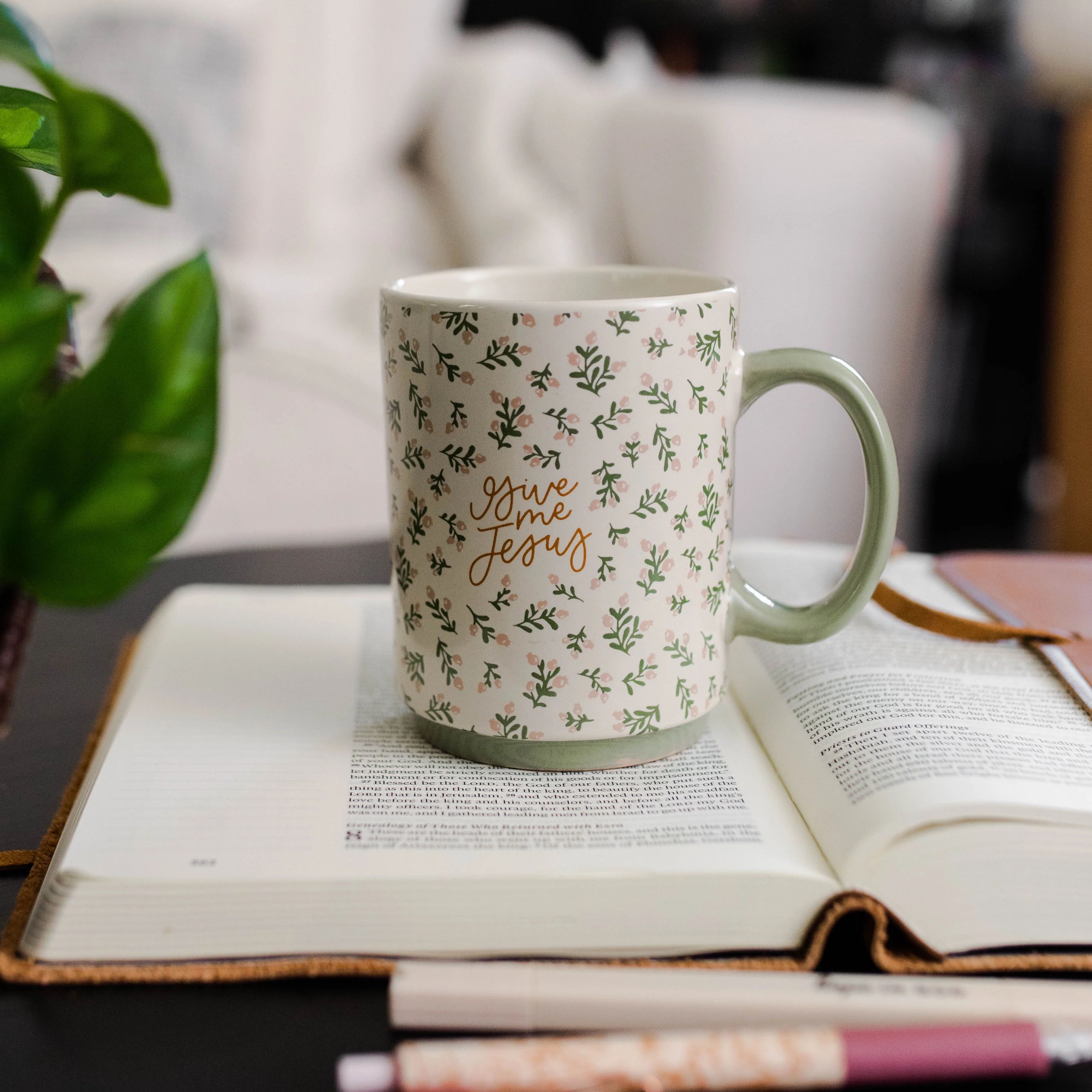 Give Me Jesus Floral Mug | The Daily Grace Co.