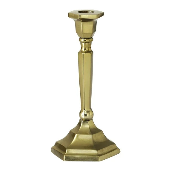My Texas House Gold Taper Candle Holder, 8" | Walmart (US)