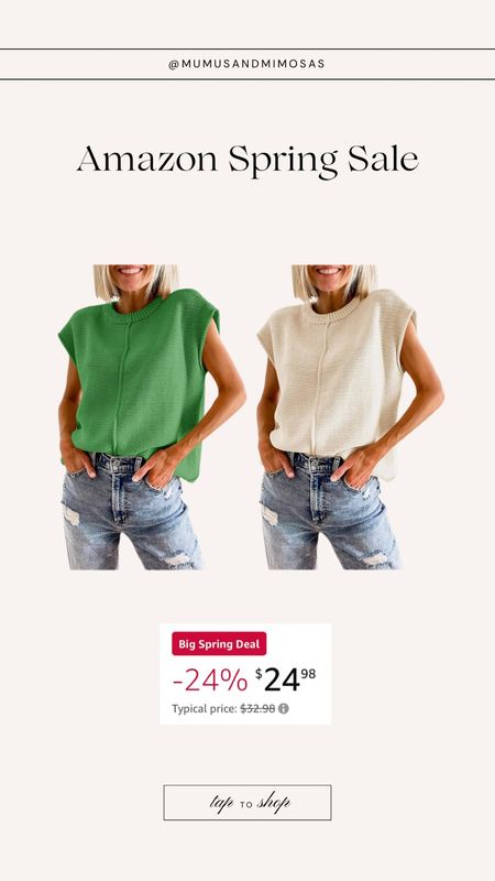 Amazon big spring sale
Short sleeve sweater top 


#LTKfindsunder50 #LTKstyletip #LTKsalealert