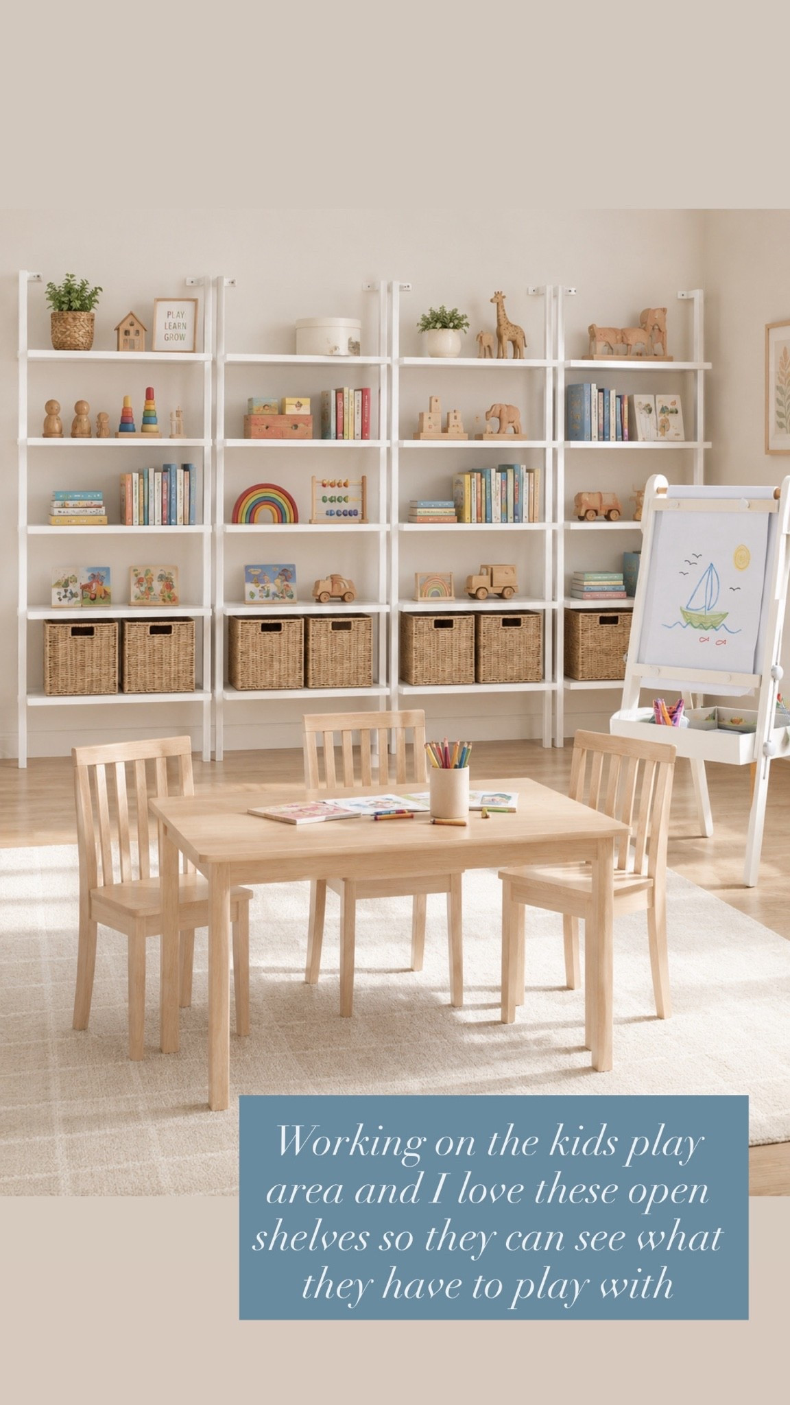 A play space with organization and fun 
Playroom kids space shelving

#LTKHome #LTKSaleAlert #LTKKids