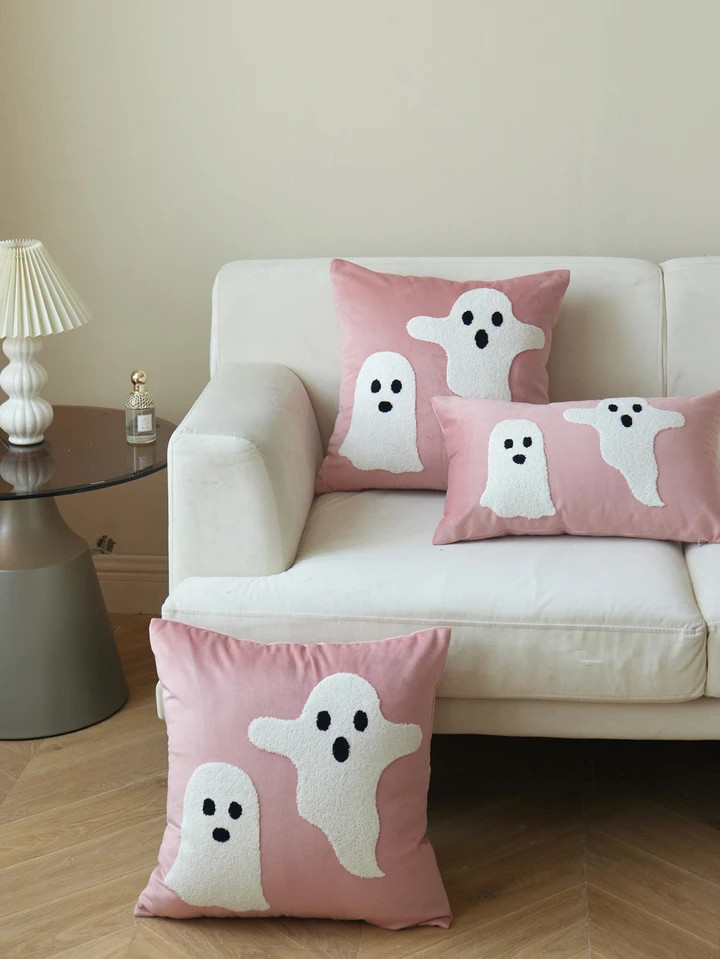 1pc Ghost Pattern Cushion Cover Without Filler | SHEIN