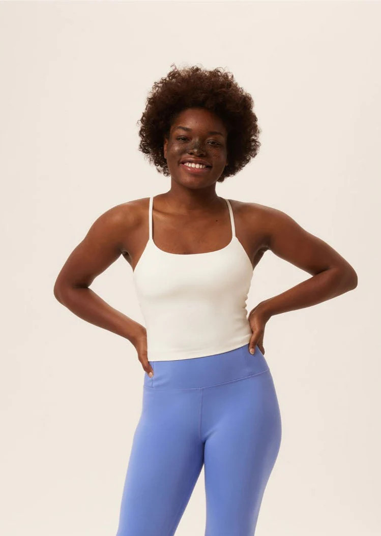 Ivory Willa Strappy Tank | Girlfriend Collective