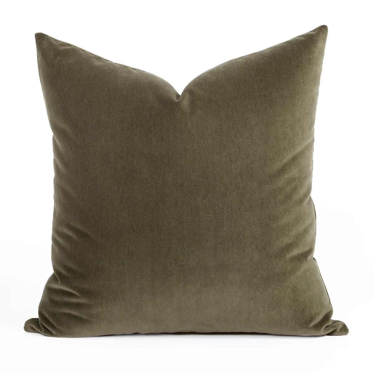Florence Velvet 22x22 Pillow, Olive | Tonic Living