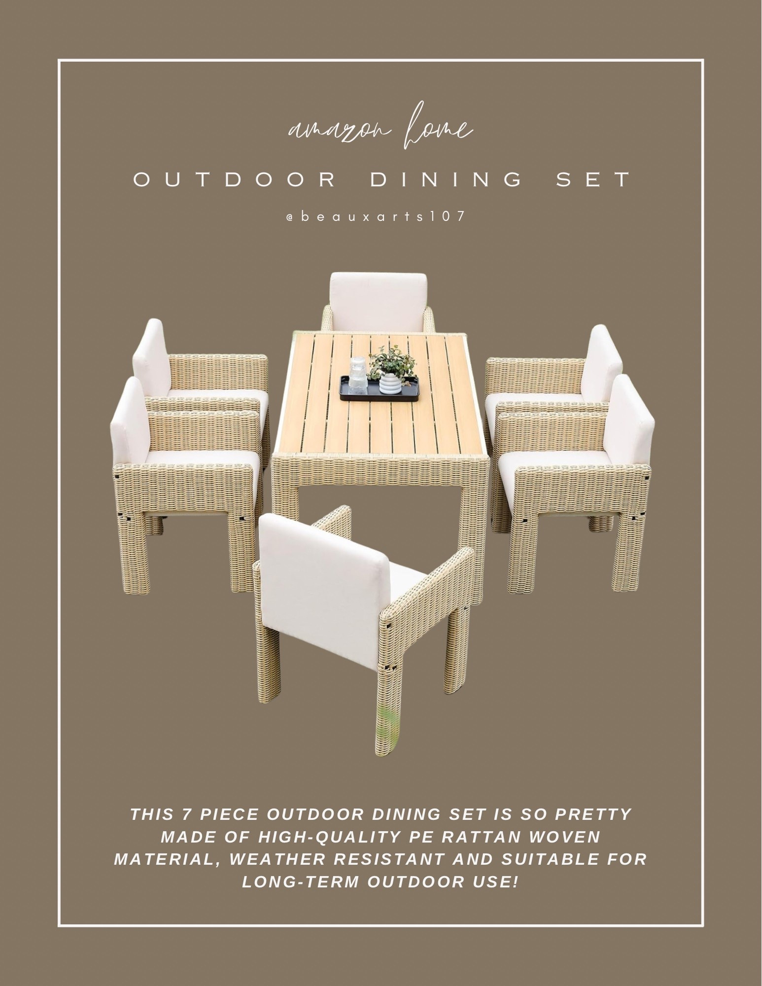Love this beautiful new outdoor dining set!

#LTKHome #LTKStyleTip #LTKSaleAlert