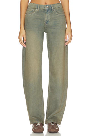 EB Denim Alida Loose Bowed Jean in Whisky from Revolve.com | Revolve Clothing (Global)