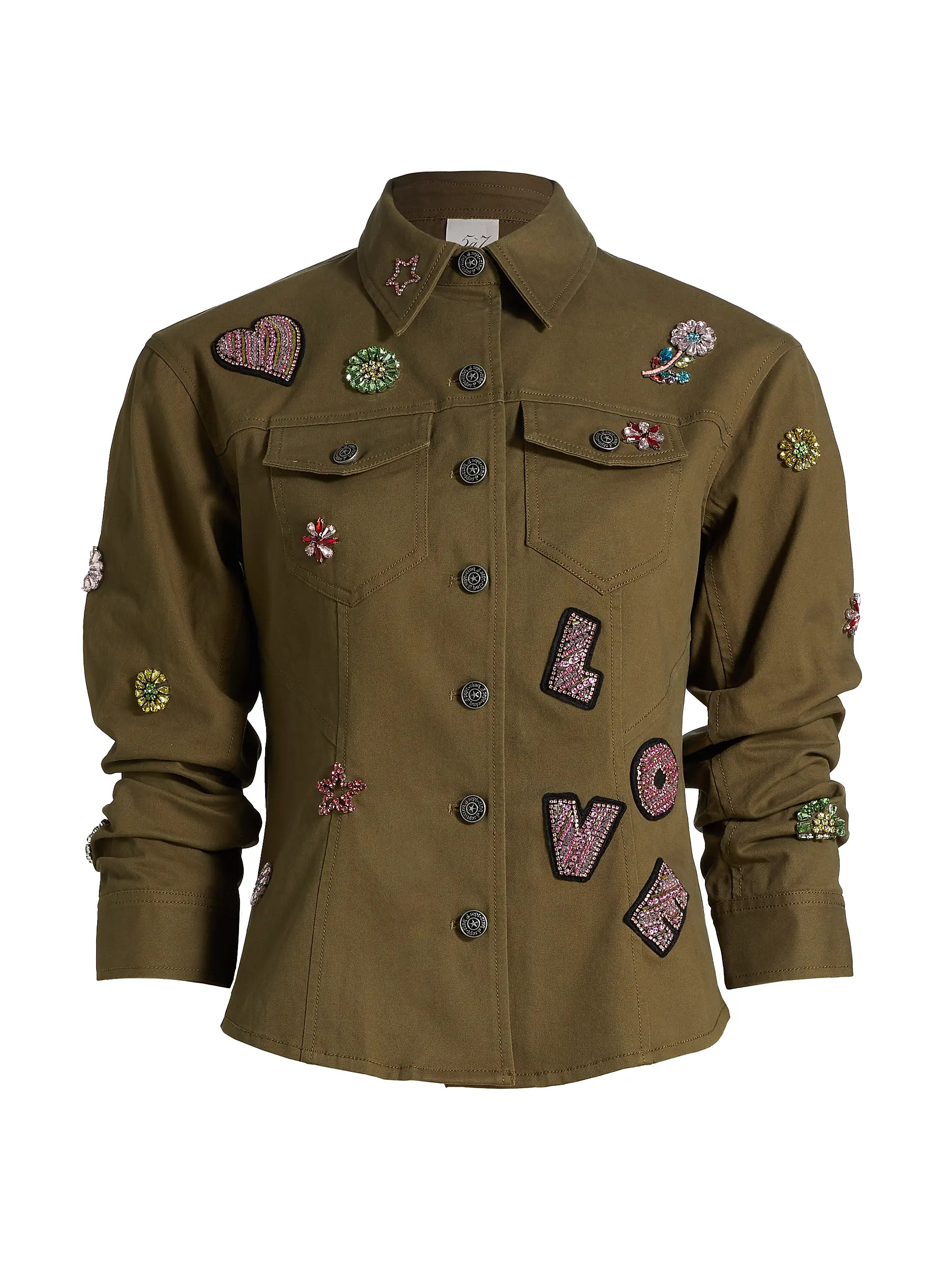 Ditsy Love Scrunched-Sleeve Canyon Jacket | Saks Fifth Avenue