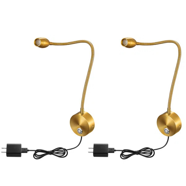 Kamra 2 - Light LED Dimmable Plug-in Swing Arm (Set of 2) | Wayfair Professional