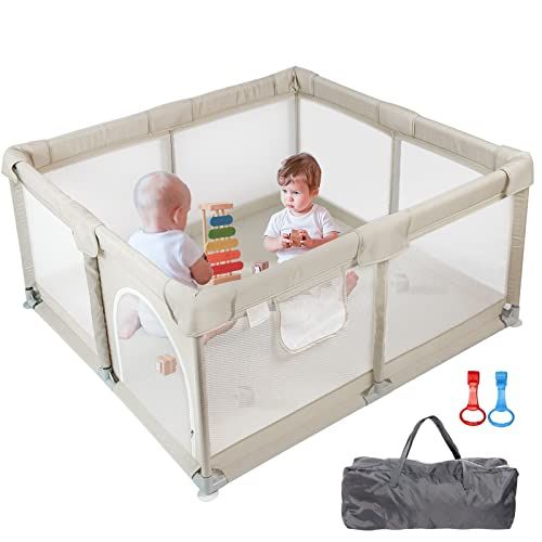 Joypony Baby Playpen, Large Playpen for Babies and Toddlers, Sturdy Safety Play Yard for Infant, ... | Amazon (US)