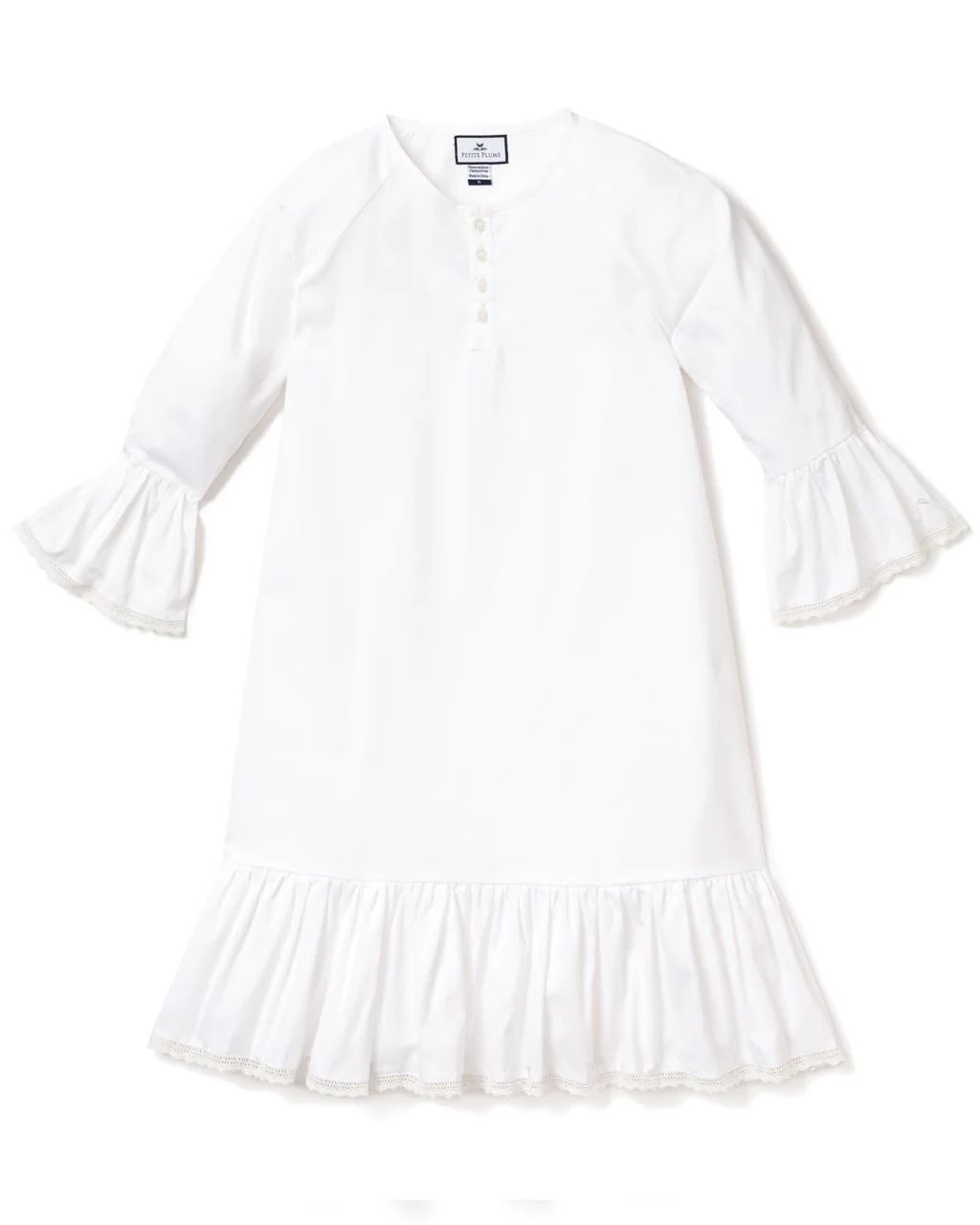 White Arabella Nightgown | Petite Plume