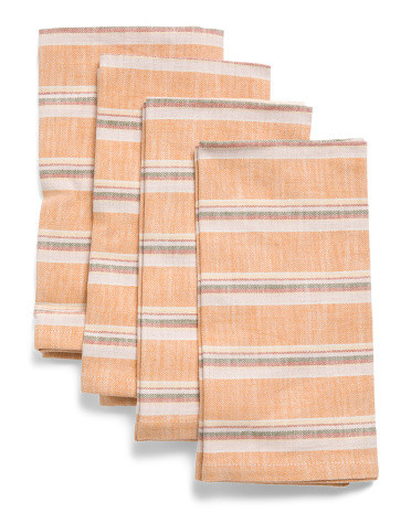 4pk Organic Cotton Napkins | Marshalls