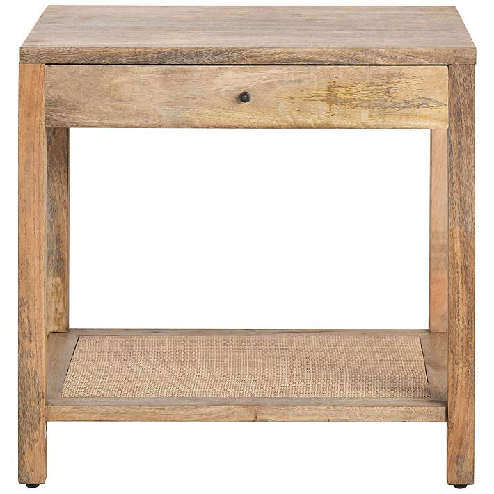 Barbados 27 1/2" Wide Brown Wood 1-Drawer Side Table | Lamps Plus