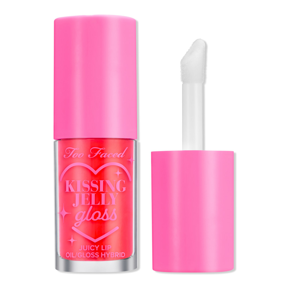 Too Faced Kissing Jelly Hydrating Lip Oil Gloss - Sour Watermelon | Ulta