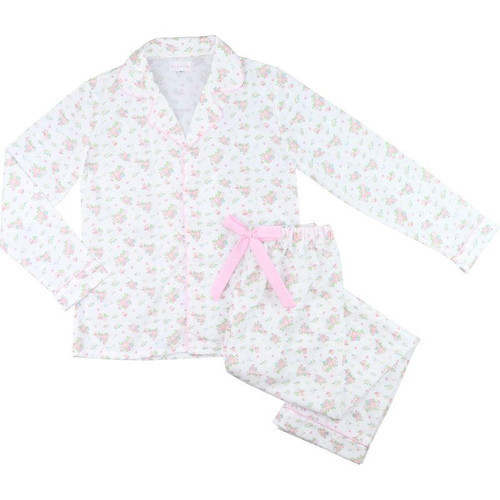 Ladies Floral Bouquet Knit Pajamas | Cecil and Lou