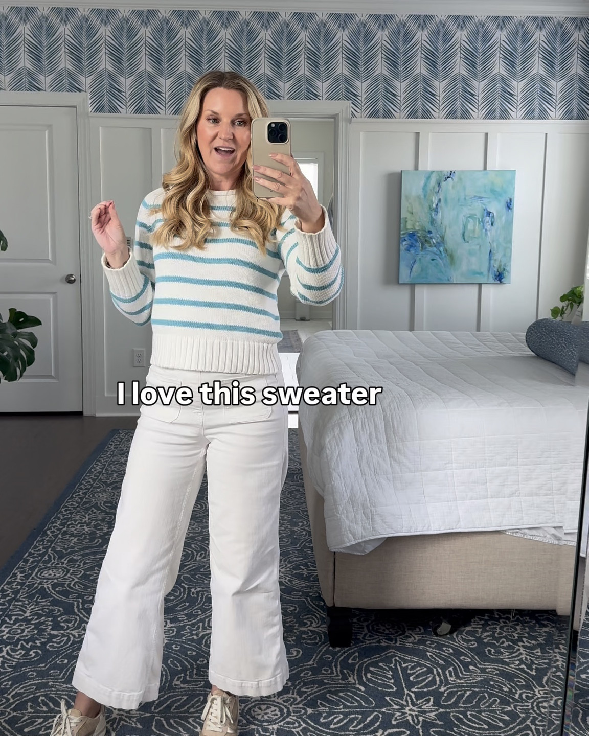 My favorite sweater just released in three new prints. I could not wait to share these with you because I know they’re going to sell out so fast if you want them I suggest you order them right away. 
Looks like J.Crew, but with a Walmart price tag

#LTKmomlife #LTKOver40