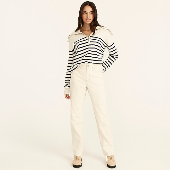 Slouchy boyfriend jean in ecru | J. Crew US