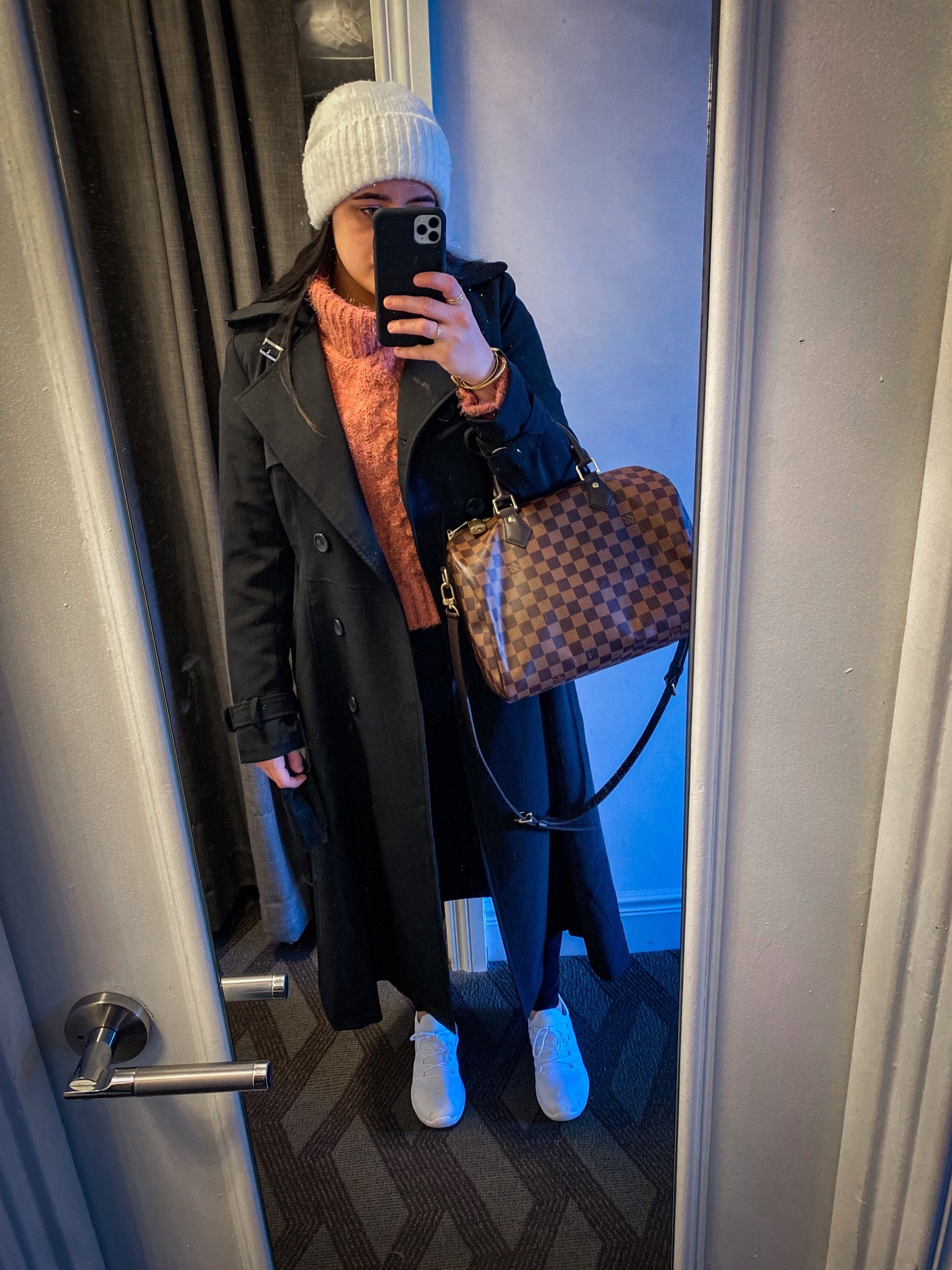 Chilly in Boston❄️❄️
Size small sweater
Size medium trench coat
Size small leggings
Size 7 sneakers
Louis Vuitton Speedy 30 Bag

#LTKHoliday #LTKstyletip #LTKSeasonal