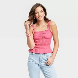Women's Smocked Tank - Universal Thread™ | Target