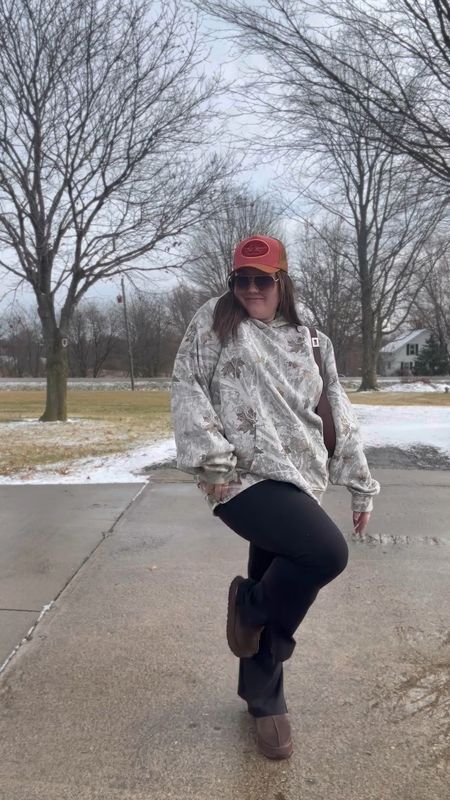 cozy winter outfit - xxxl in hoodie, 14 in leggings

#LTKplussize #LTKfindsunder100 #LTKstyletip