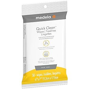 Medela Quick Clean Breast Pump and Accessory Wipes, Resealable Pack, Convenient Hygienic On The G... | Amazon (US)
