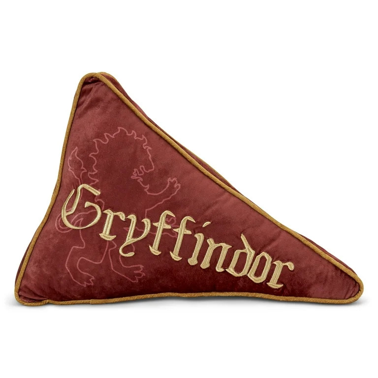 Harry Potter Gryffindor Stone Washed Velvet Pennant Pillow 18" | Walmart (US)