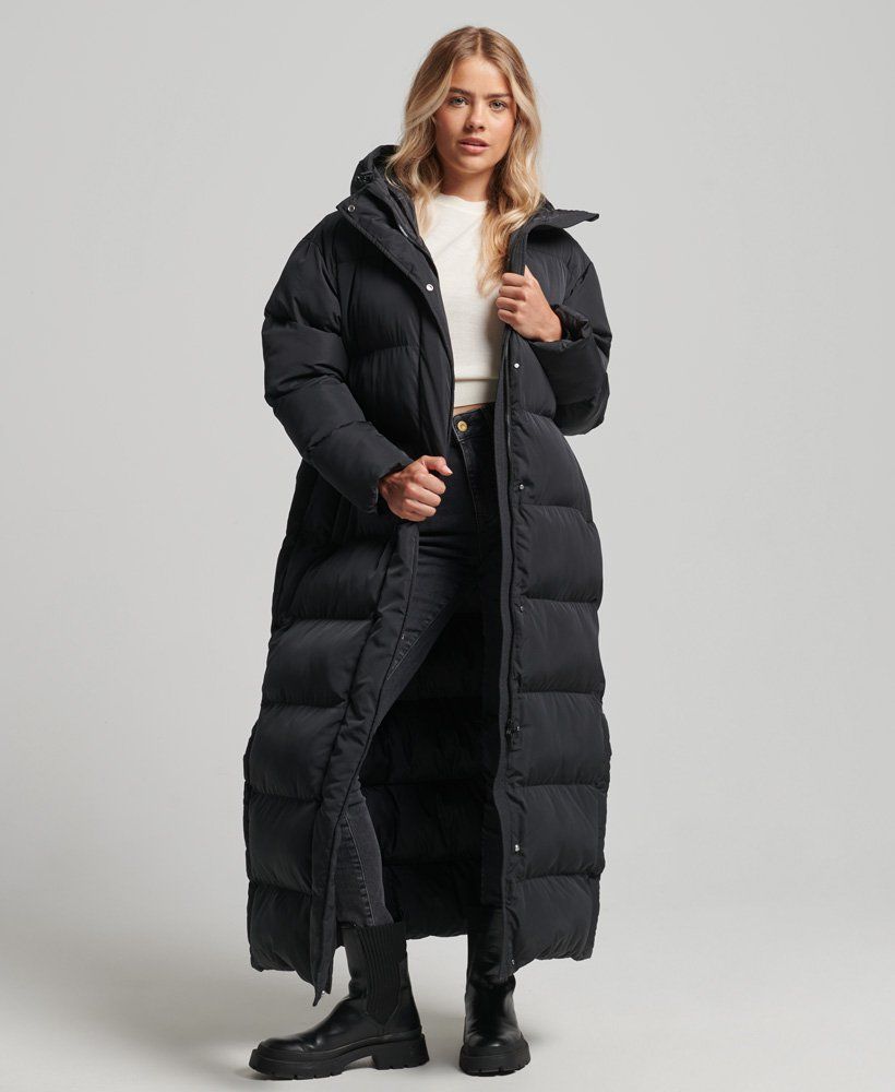 Hooded Maxi Puffer Coat | Superdry (UK)