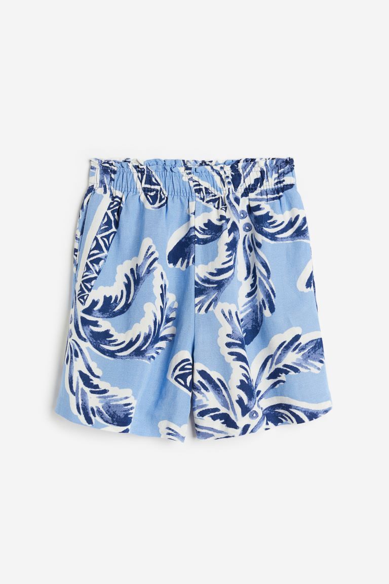 Linen-blend Pull-on Shorts | H&M (US)