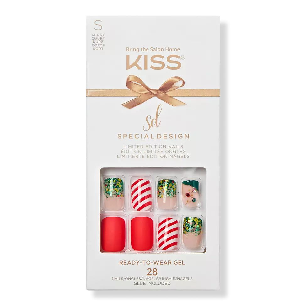 My Santa Claus Special Design Holiday Fake Nails - Kiss | Ulta Beauty | Ulta